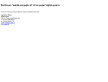 Tablet Screenshot of events.asp.gugler.at